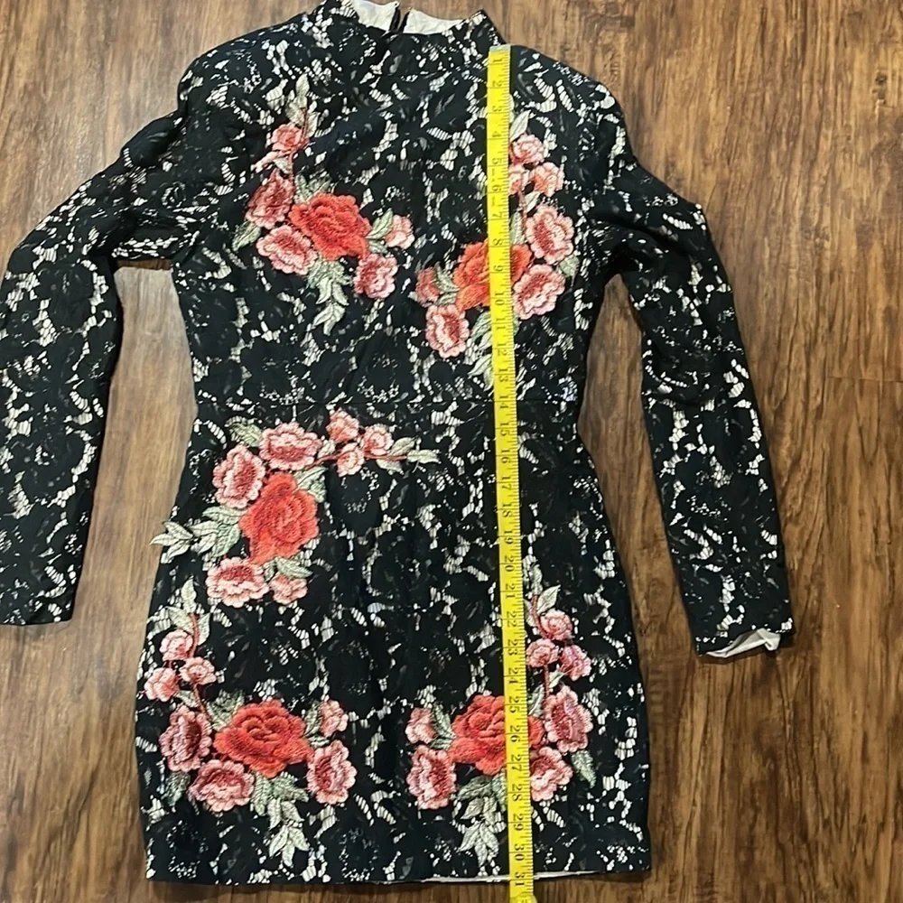 Missguided x Peace & Love Floral Lace High Neck Dress limited collection size 8 - Picture 9 of 12